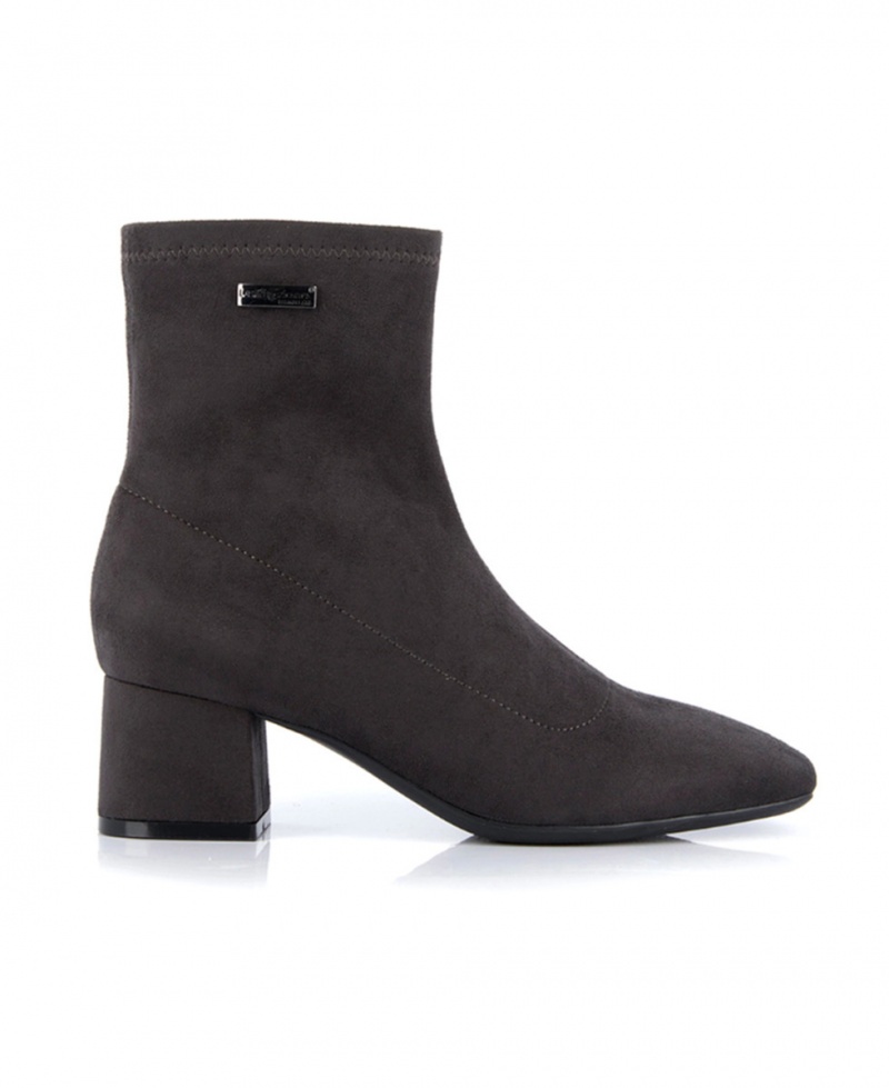 Bottines à talons Les Tropeziennes DANIELA Gris Suede Femme|NPOM-56190686